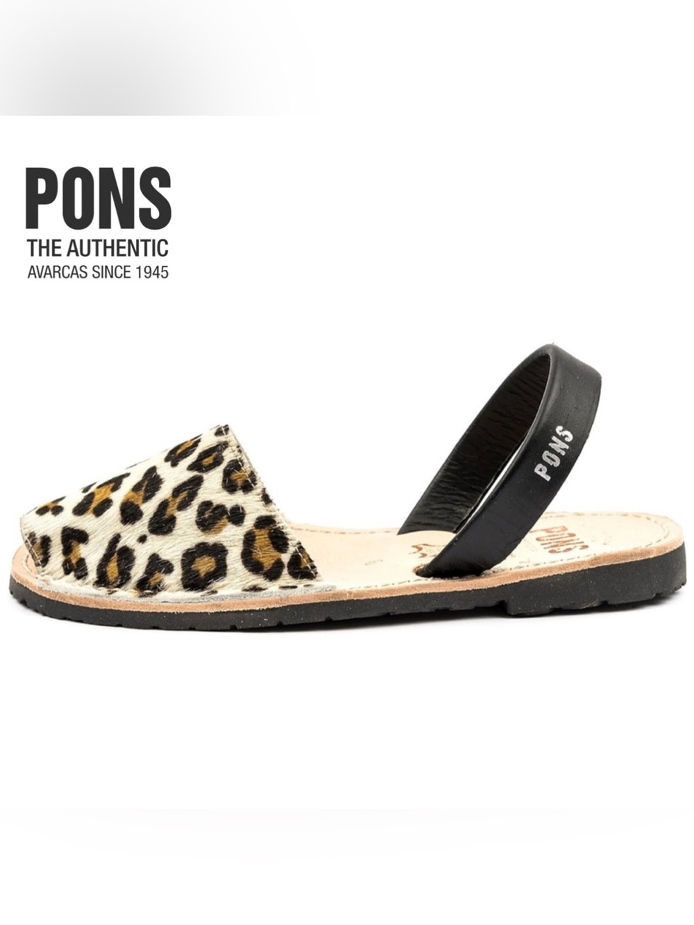 Pons Avarca Classic Platform Sandals Women's Size 11 Leopard Print
